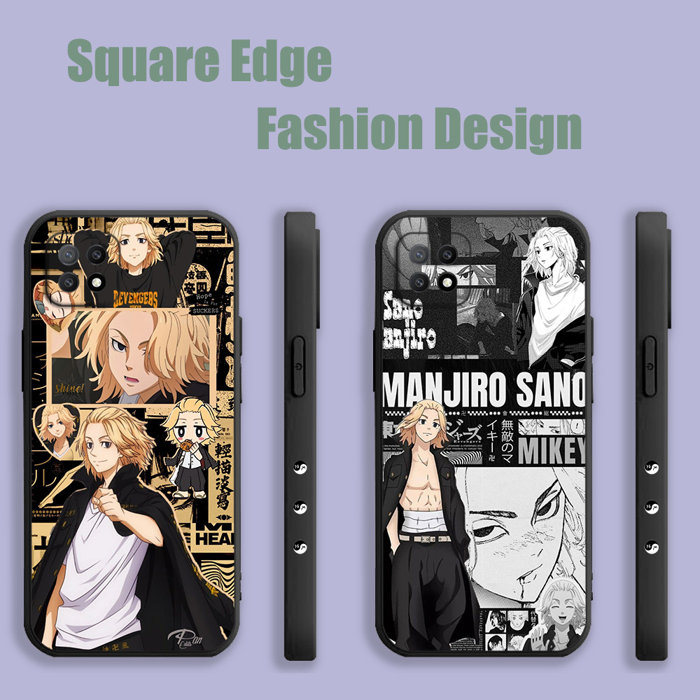 ปลอกสําหรับ Samsung Galaxy S25 S25 ULTRA A16 A36 Tokyo Revengers JGL44 เคสโทรศัพท์ขอบสี่เหลี่ยม