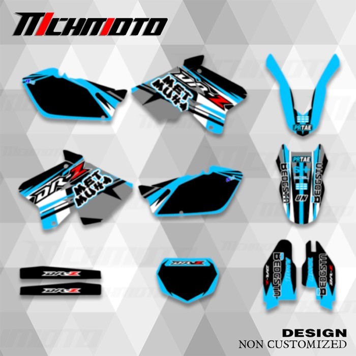 MCHMFG For SUZUKI RMZ125 RMZ250 2001-2012 Graphics Decals Stickers Motorcycle Background Custom Num