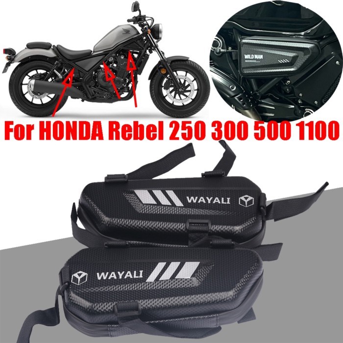 For HONDA Rebel 250 Rebel 300 Rebel 500 S CMX1100 CMX 1100 Rebel 1100 Motorcycle Side Bag Tool Bags