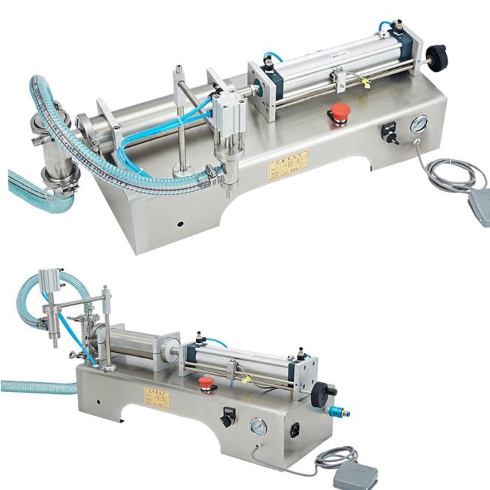 Liquid Filling Machine For Detergent Chemical Shampoo Milk Juice Oil Juice Liquid Pneumatic Piston