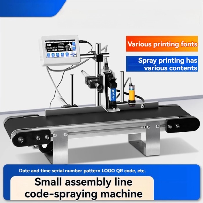 Automatic Online Coding Machine, Production Date, QR Code Label, Bottle Cap Coding Machine Laser Pr