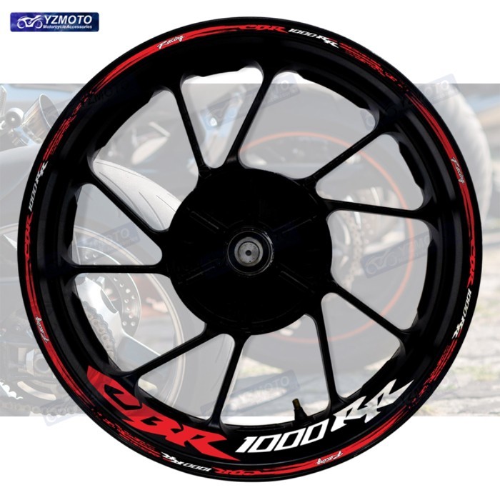 Motorcycle Accessories Sticker For Honda CBR1000RR CBR 1000RR 17 Inch Wheel Racing Decal Car Reflec