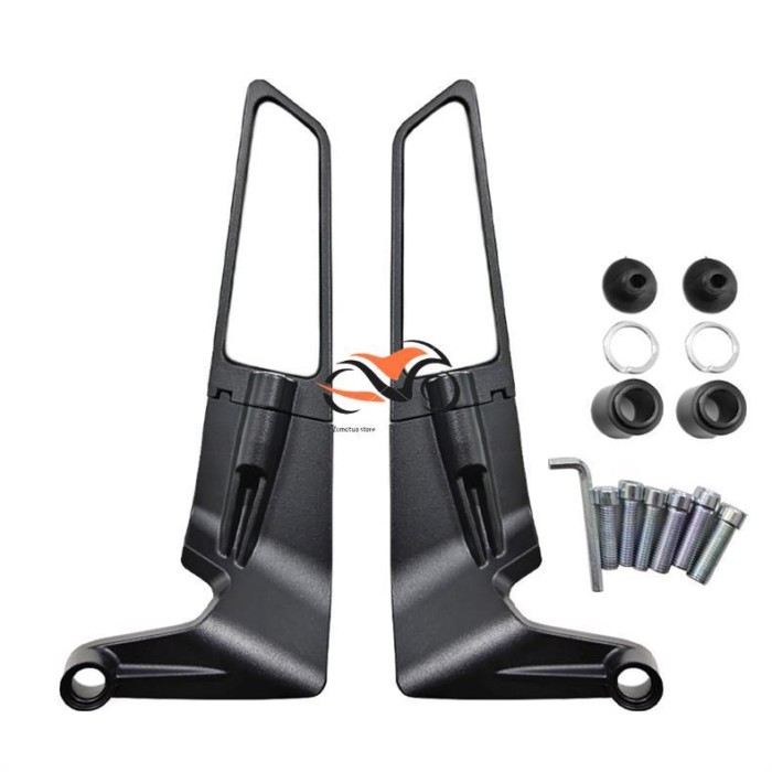 For YAMAHA MT03 MT 03 MT-03 Motorcycle carbon fibre Mirror Stealth Winglets Rearview Mirrors