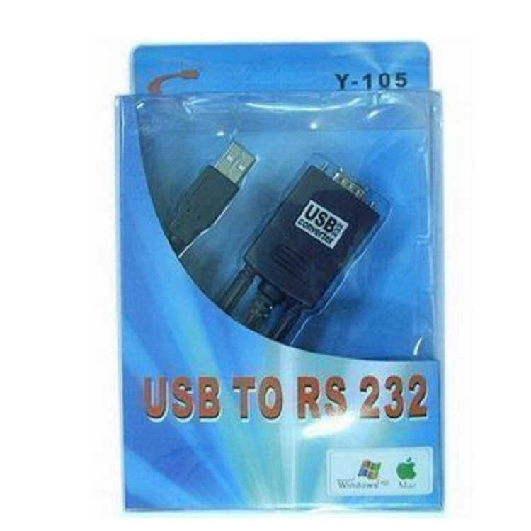 ผู้ผลิต Y-105 USB ถึง 9 Pin COM RS232 คอมพิวเตอร์ USB ถึง Serial Port สาย DB9 อุปกรณ์เสริมคอมพิวเตอร
