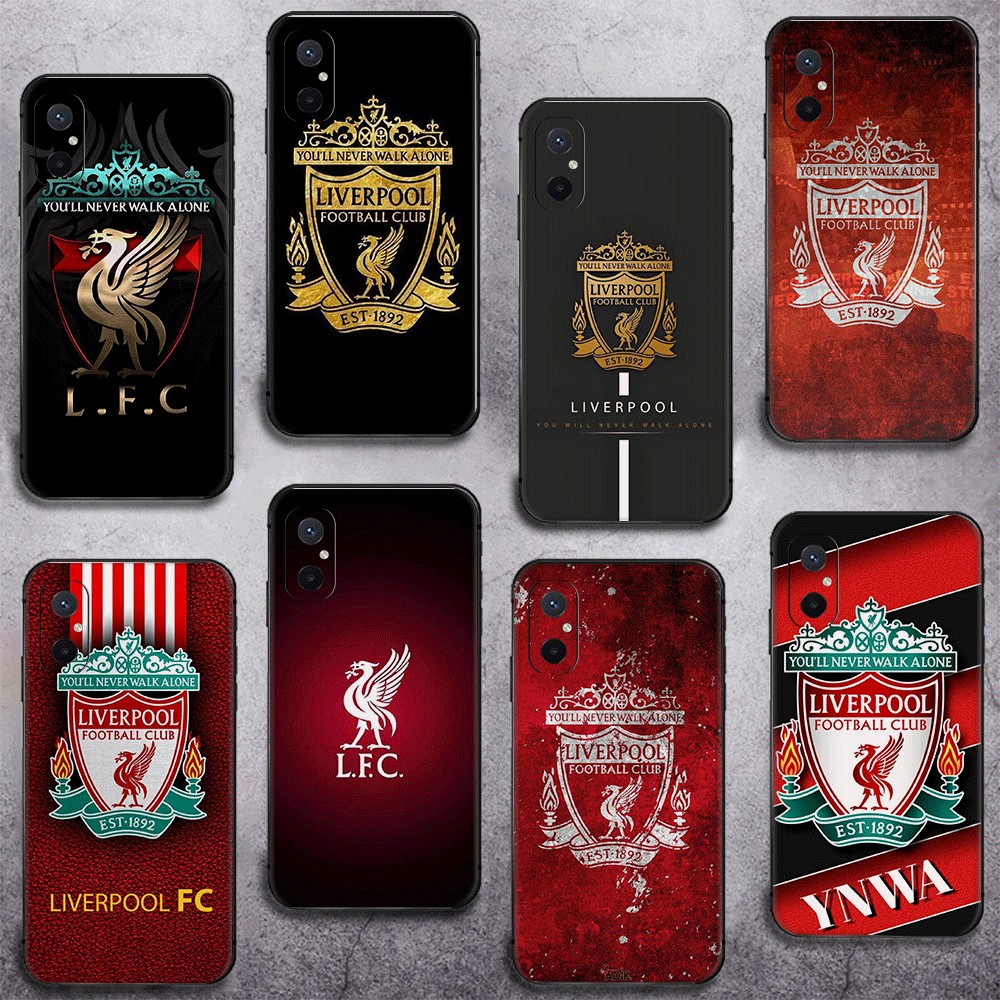 Redmi Turbo 4 Pro Note 14 Plus ความเข้ากันได้เคสโทรศัพท์ TPU ฝาครอบป้องกันแบบนุ่ม Liverpool FC (S-5)
