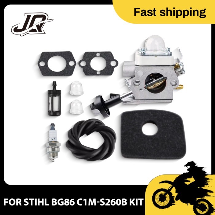 For STIHL BG56 BG86 BG86C C SH86 Carburetor Durable Leaf Blower Service Fuel Lin Kit Metal Plastic