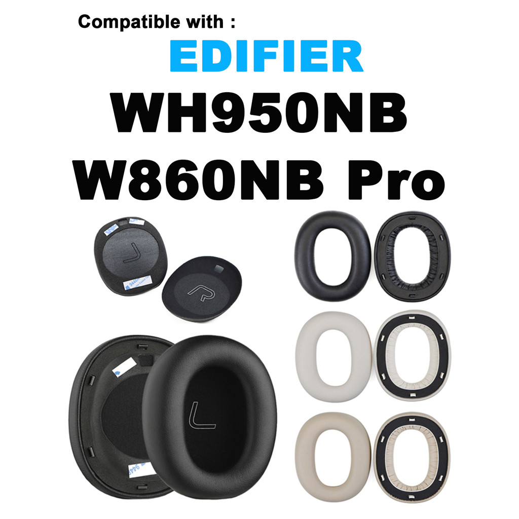 เหมาะสําหรับ Edifier WH950NB / W860NB Pro ฝาครอบฟองน้ําหูฟังแบบถอดเปลี่ยนได้, แผ่นรองหูฟัง