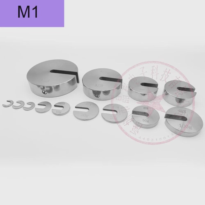 20pcs Set M1 Grade Stainless Steel Added Weight Hanging Weight 100mg~5kg