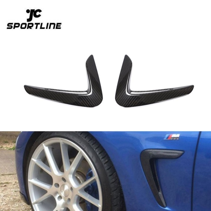 New 4 Series F32 Carbon Fiber Front Car Fender Vents For BMW F33 F36 435i 440i M Sport 14-19