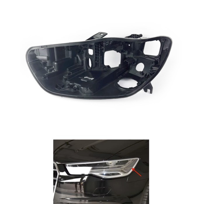 For Audi A6L C7 PA 2016-2018 Matrix Car Headlight Housing A6 S7 Light Box Lamp House Plastic Shell