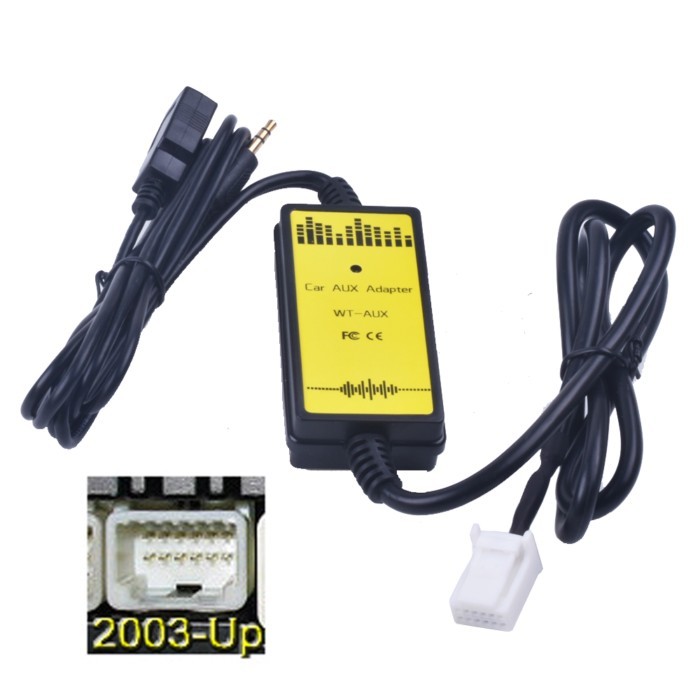 Car CD Adapter MP3 Audio Interface AUX USB Adapter SD 2x6P Connect CD Changer for Toyota Camry Coro