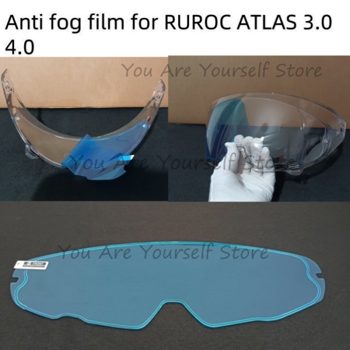 Anti Fog Film for RUROC ATLAS 3.0 4.0 Motorcycle Helmet Visor Accessories Lens Anti-fog Film Patch
