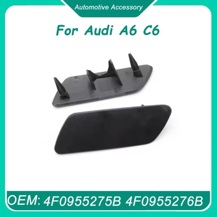 4F0955275B 4F0955276B 1Pcs Front Bumper Headlamp Headlight Washer Spray Cover for Audi A6 C6 2009 2