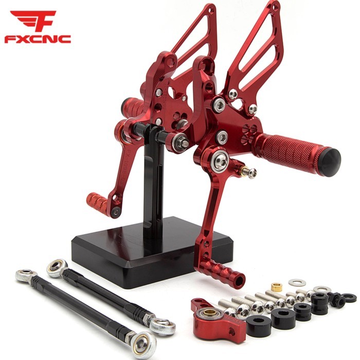 For Ducati 848 848 Ev0 2008 2009-2013  Motorcycle Rearset Footrest Aluminum Adjustable Pedal Footpe