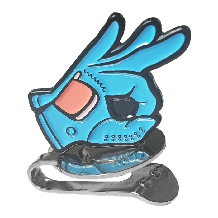 คลิปหนีบหมวกกอล์ฟ Golf Mark Ball Mark Mark Ball Position Mark With Magnetic Clip Creative OK Style F