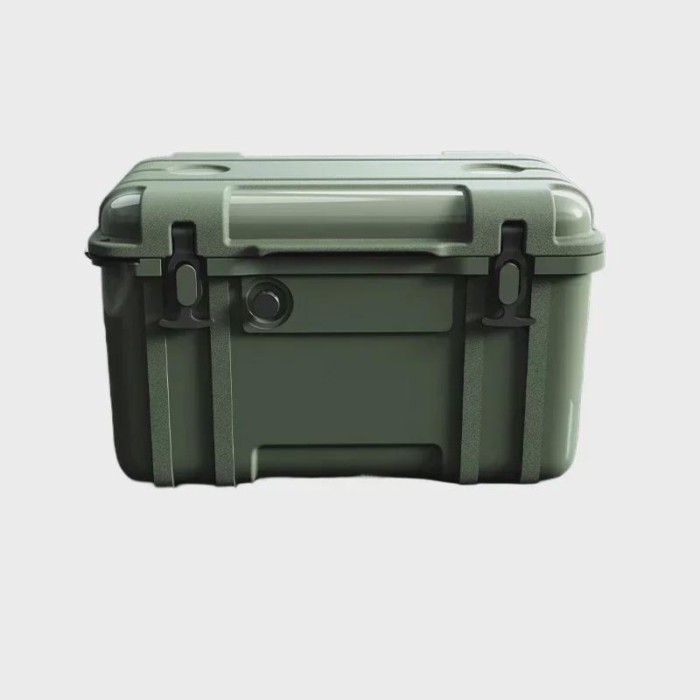 Plastic Insulated Ice Cooler 25L Outdoor Ice Box Portable Beer Can Drinking Cooler Box