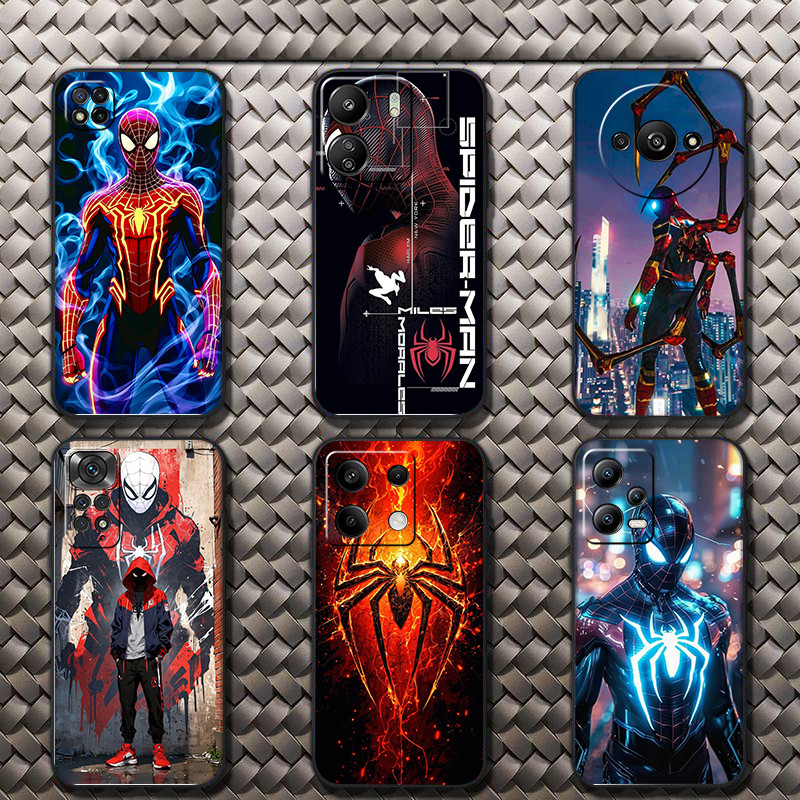 สําหรับRedmi 13C 13 A1 A2 A3 A3X 12 K40 K60 K70 Pro Ultimate Spider-Man Anti Fallเคสโทรศัพท์