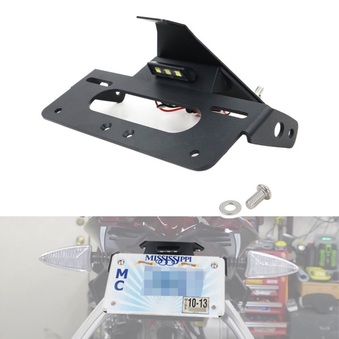 Fit For Aprilia RSV4 RSV4R 2009-2020 Tuono V4 2011-2020 Motorcycle License Plate Holder Bracket Rea