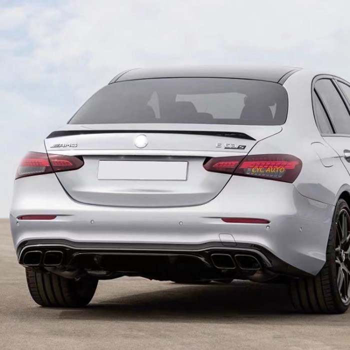 W213 LCI E63S rear bumper lip diffuser for Mercedes Benz E class W213 Sport Sedan Body Kit 2020 202