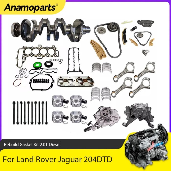 Engine Part Rebuild Gasket Set Oil Pump Crankshaft Kit Fit 2.0 L Diesel 204DTD AJ20D4 For Land Rove