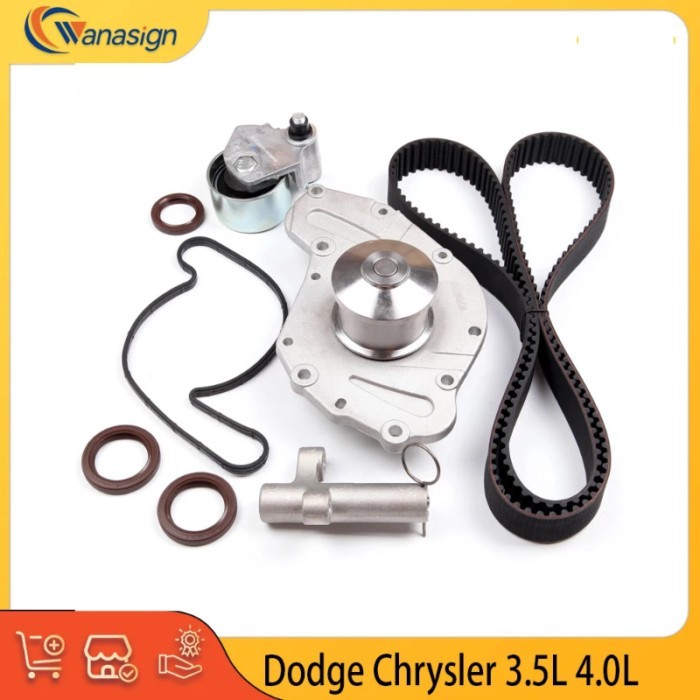 Enging Parts Timing Belt Kit Water Pump Fit 3.5 4.0 L V6 GAS For Chrysler 300 Concorde Dodge Avenge