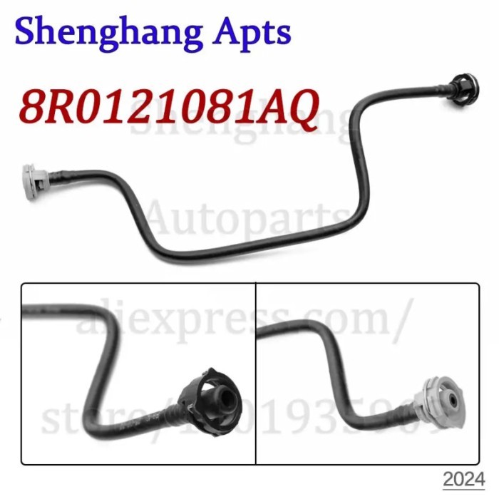 Upper Front Coolant Radiator Overflow Hose For Audi Q5 (8RB) 2013-2017 2.0 TDI,3.0 TDI 8R0121081AQ