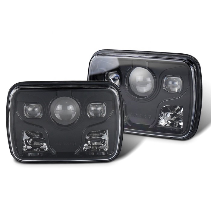 OVOVS Wholesale Luces Led Para Autos Rectangular 5x7 Led Headlight Projector for Jeep Kenworth Pete