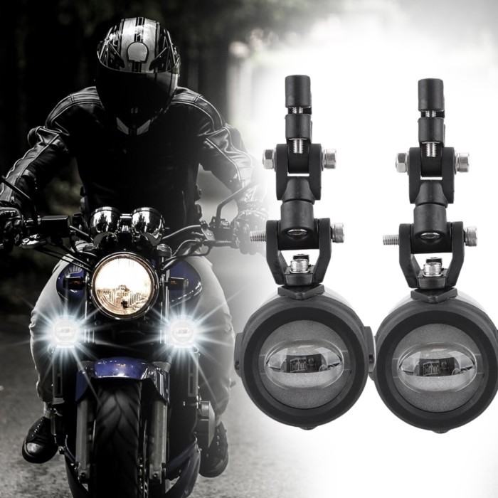 Spot Driving Fog Lamps 40W 6000K 1 Pair LED Auxiliary Lights for BMW Motorcycle 2Pcs