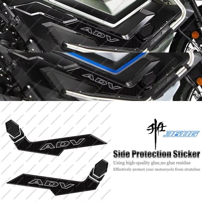For Zontes 368G 368g Motorcycle Side Protection Sticker 3D Epoxy Resin Sticker