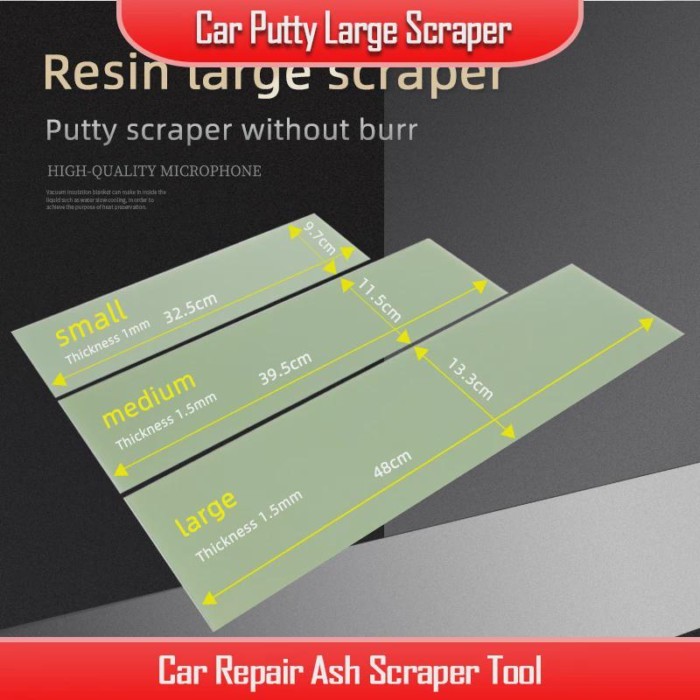 Car Putty Scraper Resin Scraper Spray Paint Worker Scraping Atomic Ash Scraper Tool