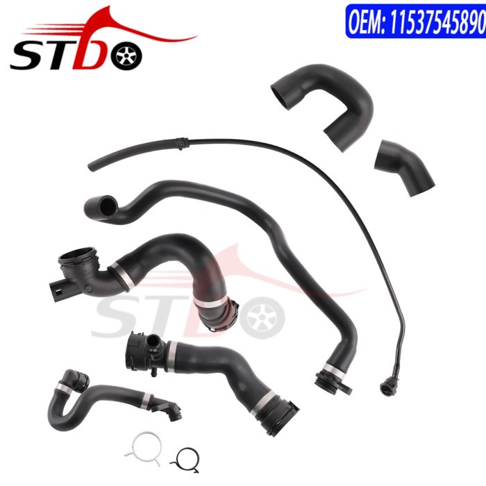 9PCS Radiator Hose For BMW  E87 E90 E92 E93130i 325i 330i X1 N52 2.5L 3.0L 2005 2006 2007 2008 2009