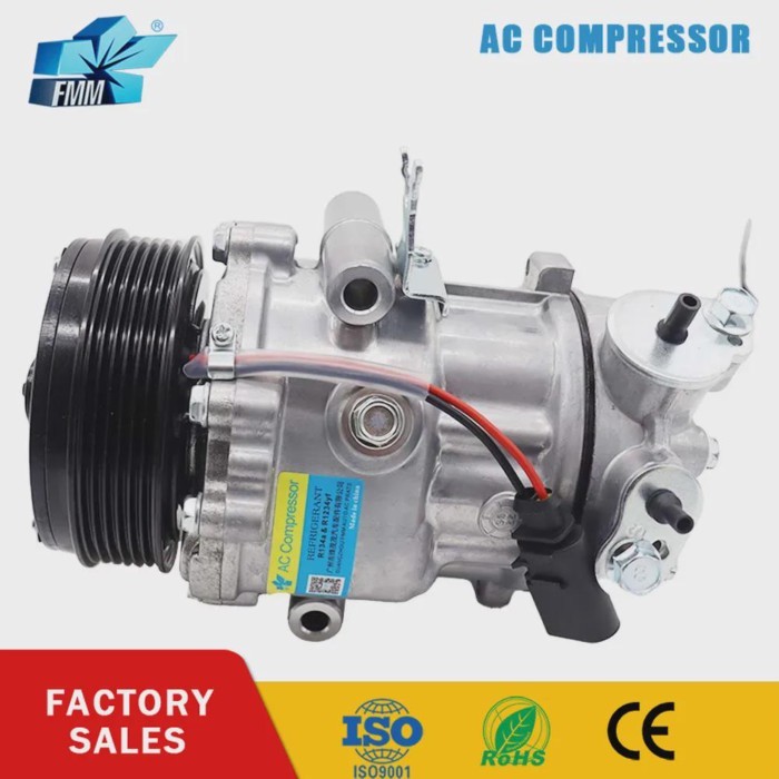 SD6V12 A/C AC Compressor 12V for Volkswagen Polo IV Skoda Citigo 1.0 L 6R0820803A 6RD820803 6RF8208