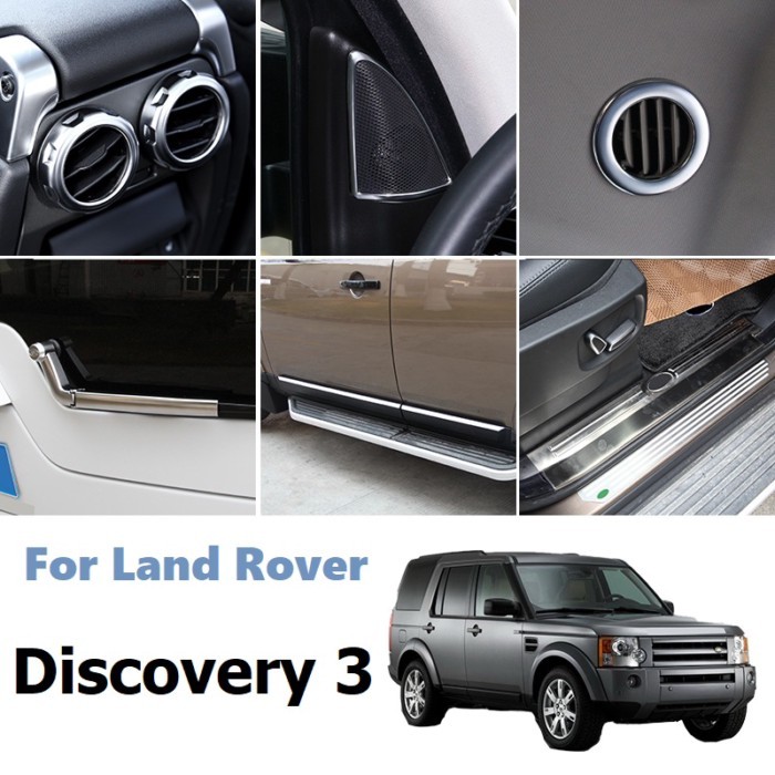 Black Wood For Land Rover Discovery 3 LR3 2004-2009 Car Black Wood Car Interior Decoration Trim Fra