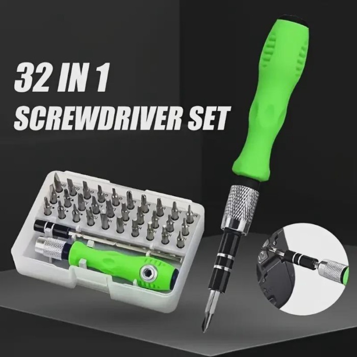 32 In 1 Screwdriver Set Magnetic Precision Screwdriver Bits Repair Torx Ratchet Screw Driver For Ph