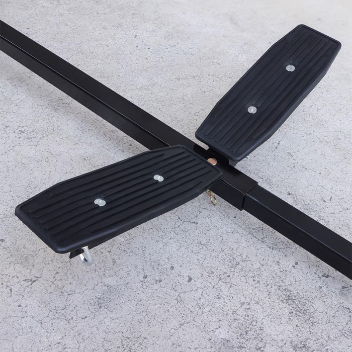 Marine Trailer Carbon Steel Kayak Transport Cart Features 15.7-inch Inflatable Tires and Support Fr