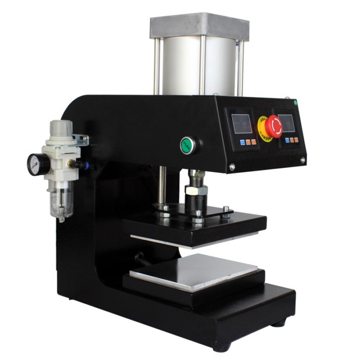 Hot Sell 5 Ton Heated Press Hydraulic Dual Heater Platen Heat Press Machine 4.7x4.7 Inches