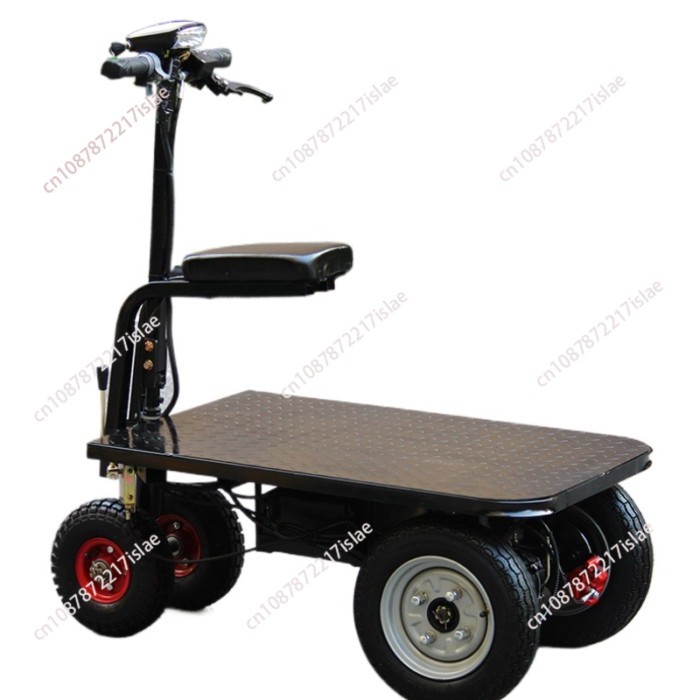 Electric flatbed truck, moving truck, construction site decoration, pulling cement and sand folding