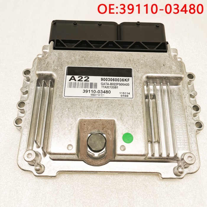 39110-03480 3911003480 A22 MEG17.9.12.1 ECM Engine Computer Board for KIA