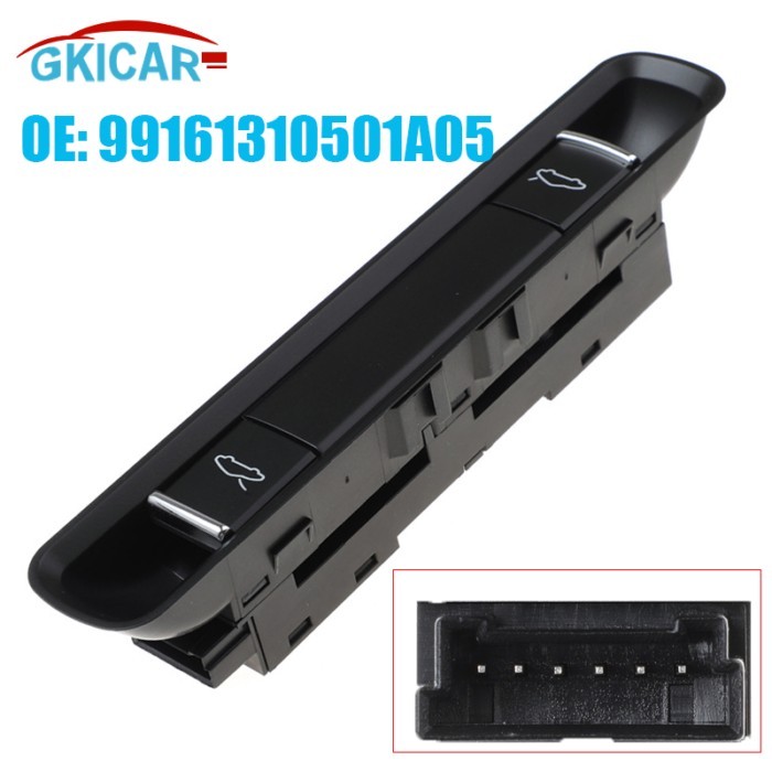 ODIDIO 99161310501A05 6 Pins Tailgate Release Opener Handle Switch For 2012- 2020 Porsche 718 991 G