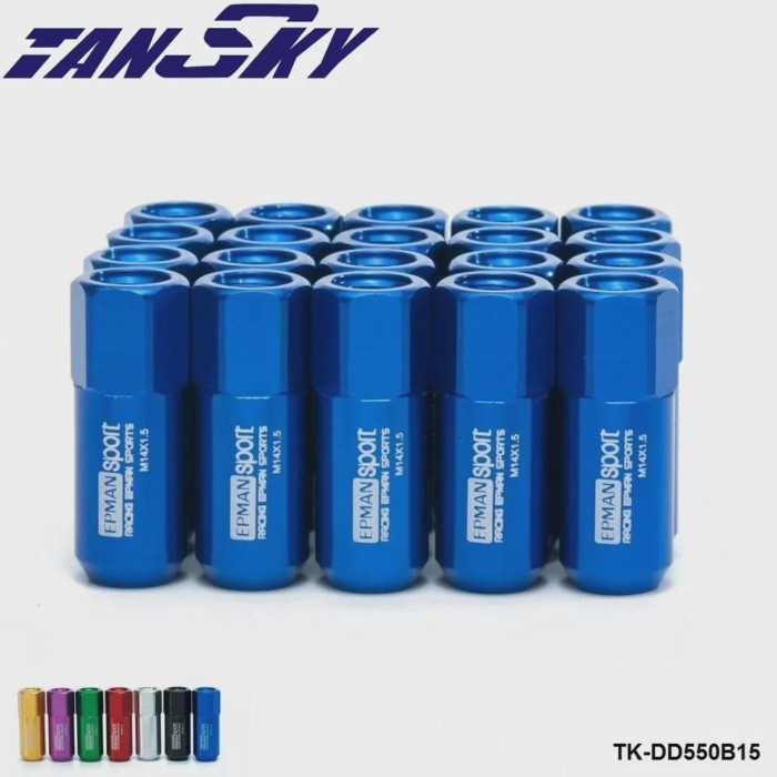 M14 X 1.5 20PC 60MM Long Extended Racing Performance Lug Nuts Kit jdm For Honda Acura Wheel /Rims T