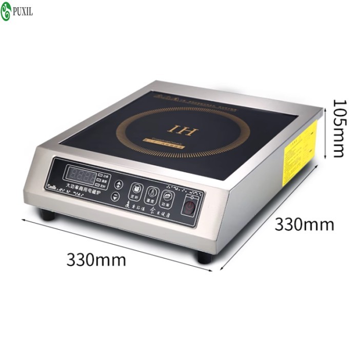 Commercial high-power 3500W stainless steel induction cooker, household stir fry induction cooker