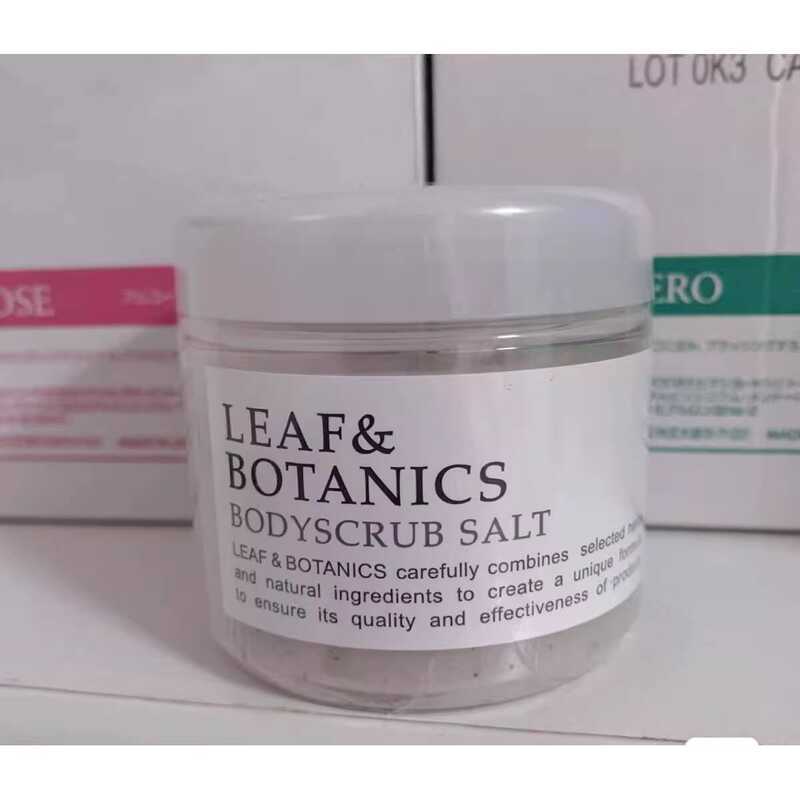 Japan Local Matsuyama Oil Leaf & Botanics Body Scrub เกลืออาบน้ํา 155g ขัดผิว