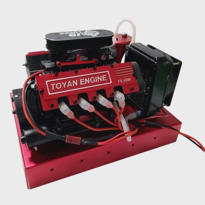 V8 Engine Model Methanol Version Gasoline Version V8 Mini Engine Model FS-V800 Complete Set of Fini