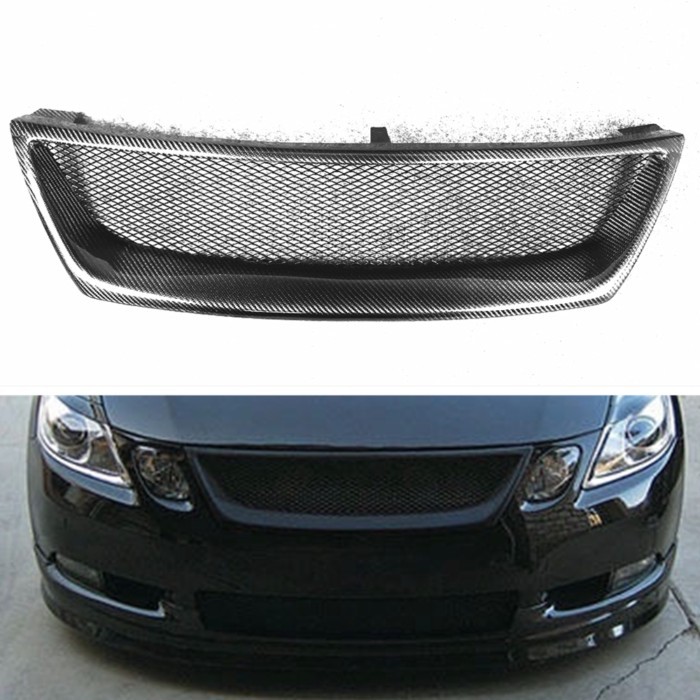 Grill Front Grille For Lexus GS GS300 GS350 GS430 GS450h 2006-2007 4-Door F Sport Real Carbon Fiber