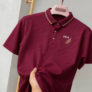 เสื้อโปโลสำหรับพนักงาน.Simple PEA พิมพ์ไทยไฟฟ้า ทนทาน สบาย แ…