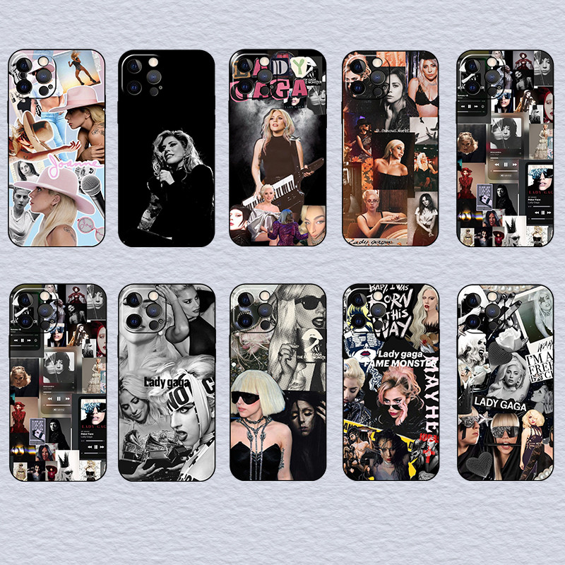 สําหรับRealme C21Y C25 C25Y C30 C30S C35 C51 C53 C55 C33 Lady Gagaนุ่มสีดําTPUเคสโทรศัพท์