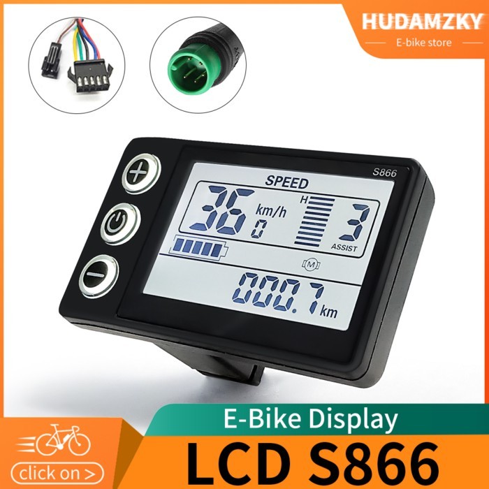 Ebike LCD Display S866 24V 36V 48V 60V Intelligent Controller for E-bike Electric Bike Conversion K