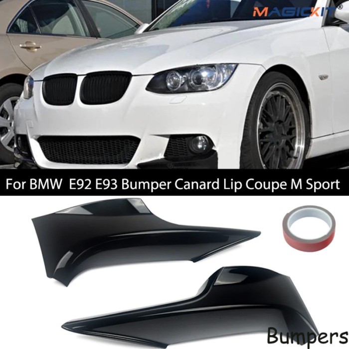 For BMW 3 Series Front Bumper Splitter Spoiler Lip for -BMW E92 E93 M Sport style M3 2007-2010 Car