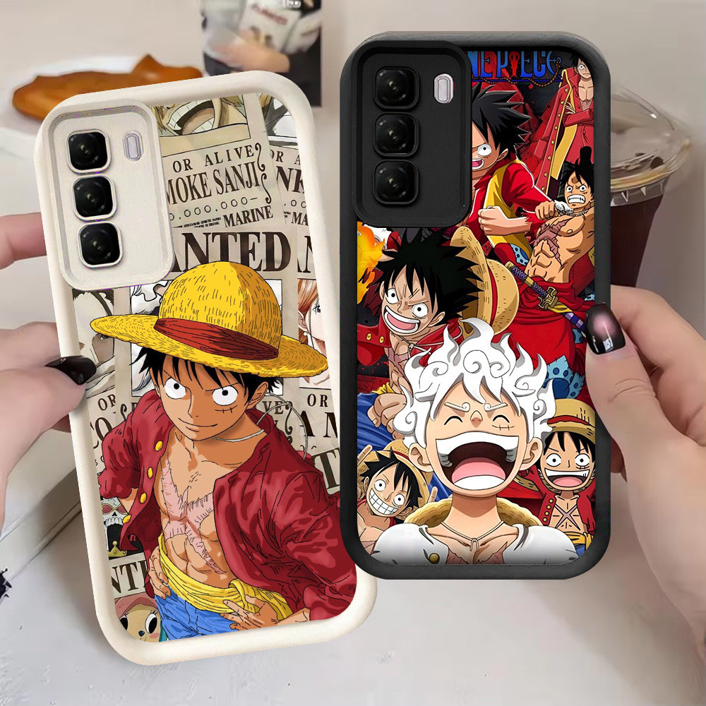 G-22 One Piece LuffyปลอกสําหรับRealme C17 C71 C2s 14X C2 7i C73 C75 C85 Proสีดําและสีขาว