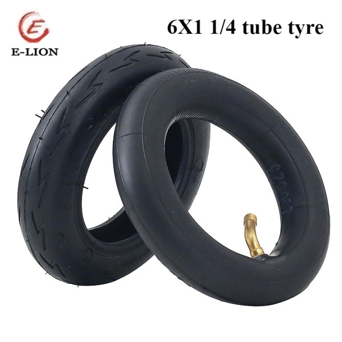 6X1 1/4 Tire with Inner Tube Fits Many  Electric Scooters and E-Bike 6 Inch A-Folding Bike 6 X 11/4